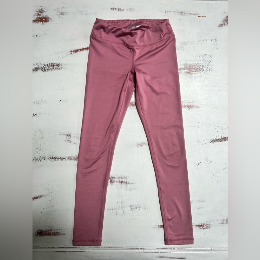 Girls size D (7/8) 90 Degree by Reflex mauve leggings.